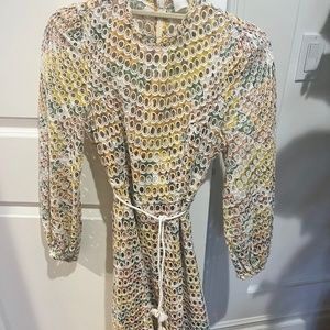 Zimmermann - 2021 Long Sleeve, Long Dress Floral Poplin Dress (worn once)